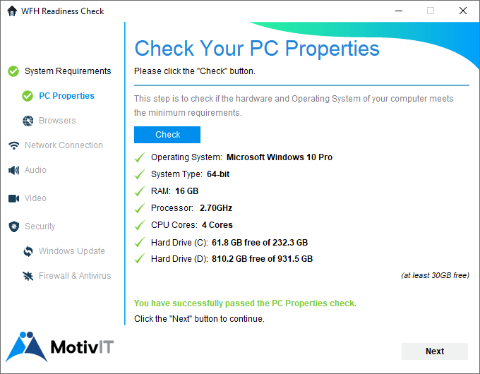 MotivIT WFH Readiness Check_PC Properties 1.3.3